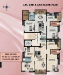 Royal Diamond Cluster Plan from 1st to 3rd Floor  royal-diamond Royal Diamond Cluster Plan from 1st to 3rd Floor