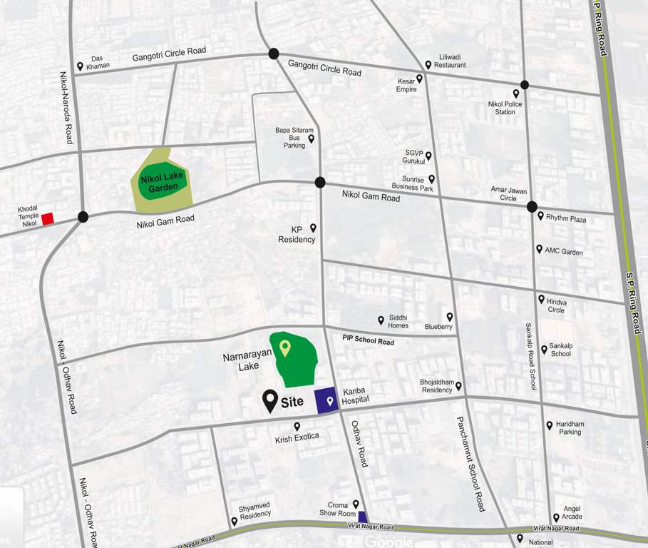  shubham lake view Location Plan