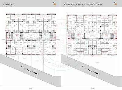  omkara-skyline Block A And B Cluster Plan for Typical Floor