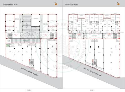  omkara-skyline Block A And B Cluster Plan from ground to 1st Floor