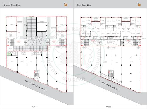  omkara-skyline Block A And B Cluster Plan from ground to 1st Floor