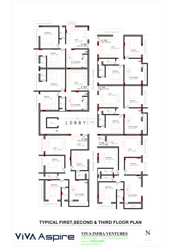 Viva Aspire Cluster Plan from 1st to 3rd Floor aspire Viva Aspire Cluster Plan from 1st to 3rd Floor