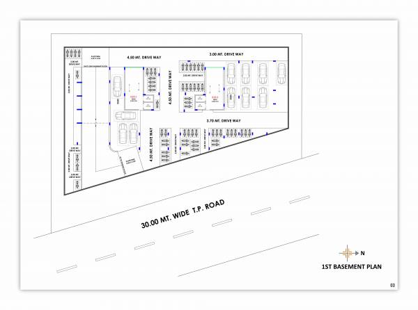  amee-98 Block A And B Cluster Plan for Basement 1 Floor