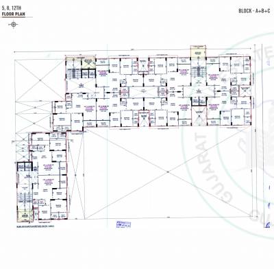  serene-heights Block A B And C Cluster Plan for Typical  Floor
