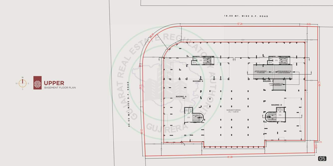  prayosha gold Block A, Block B, Block C, Block D Upper Basement  Cluster Plan