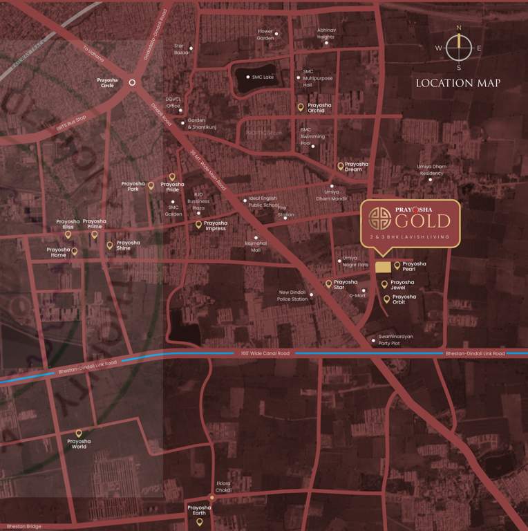  prayosha gold Location Plan