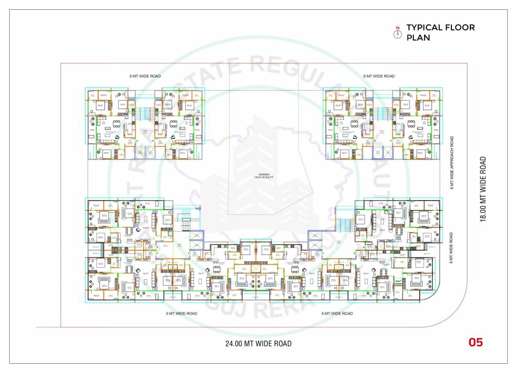  kiara legacy Block A, Block B, Block C, Block D Typical  Cluster Plan