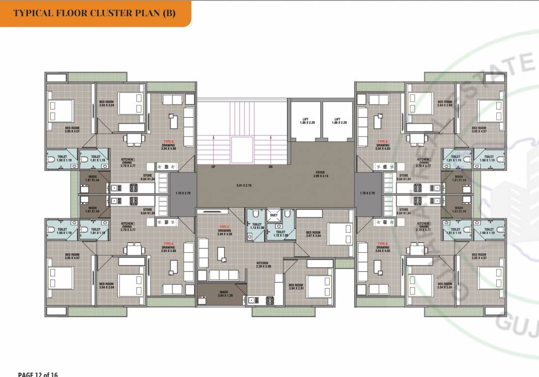  vastukala Block B Cluster Plan