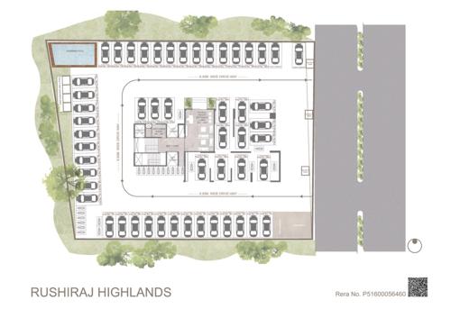  rushiraj-highlands Rushiraj Highlands Apartment Cluster Plan for ground Floor