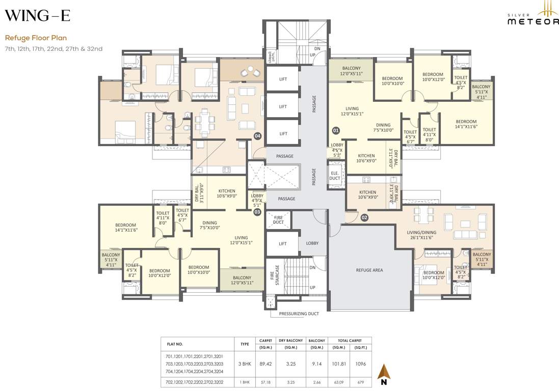  meteor Building E Cluster Plan