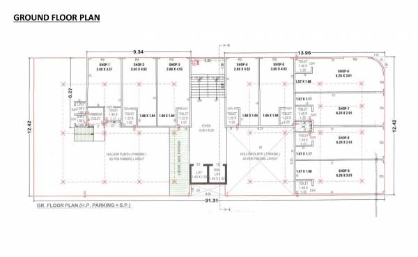  34 34 Cluster Plan for ground Floor