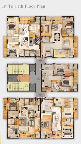  la-vista La Vista Cluster Plan From 1st To 11th Floor