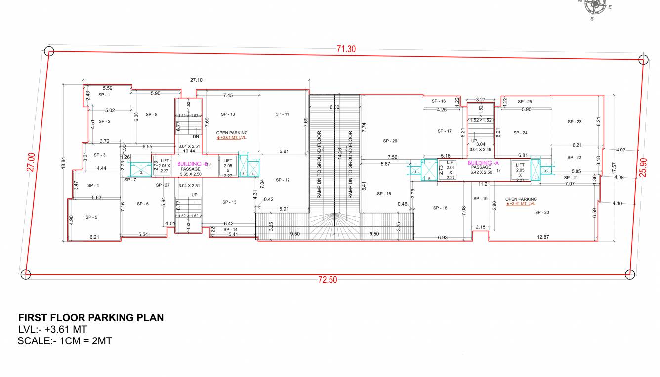 prithvi homes Block A Cluster Plan for 1st Floor