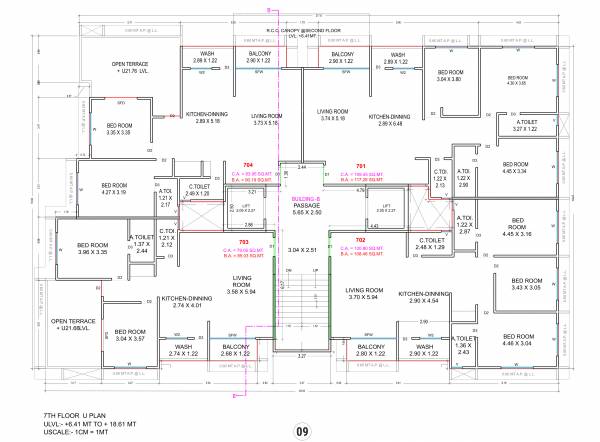 Block B Cluster Plan for 7th Floor prithvi-homes Block B Cluster Plan for 7th Floor