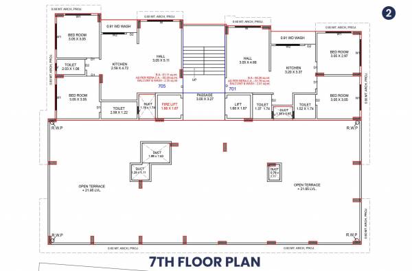 Sky Cluster Plan for 7th Floor sky Sky Cluster Plan for 7th Floor