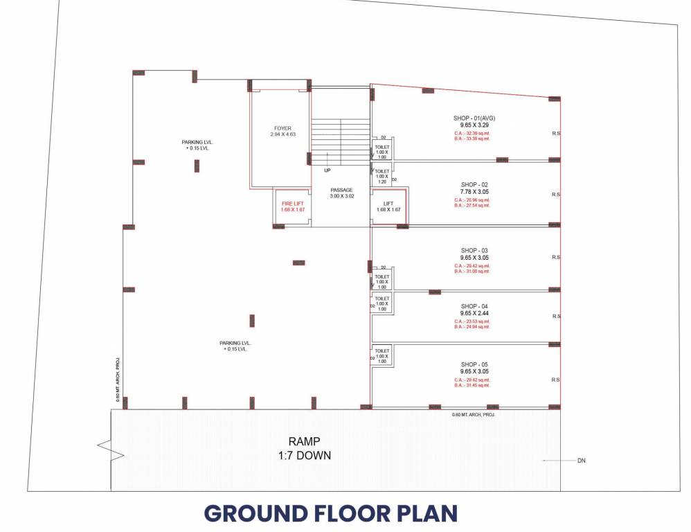  sky Sky Cluster Plan for ground Floor