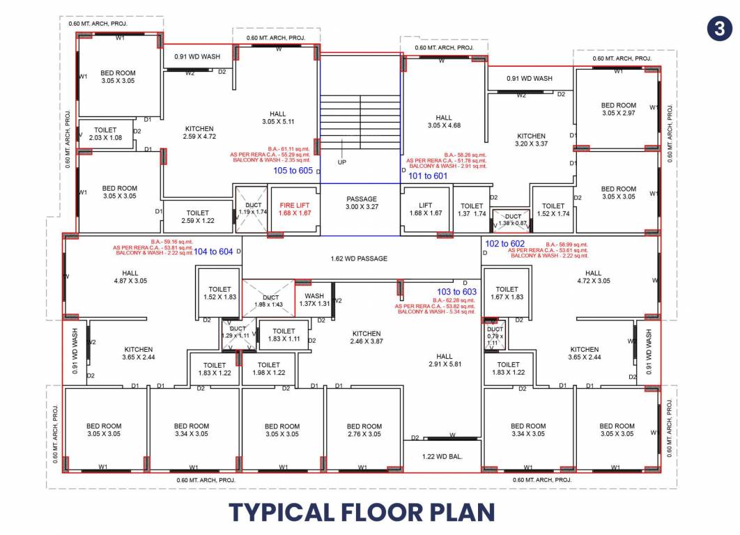  sky Sky Cluster Plan from 1st to 6th Floor