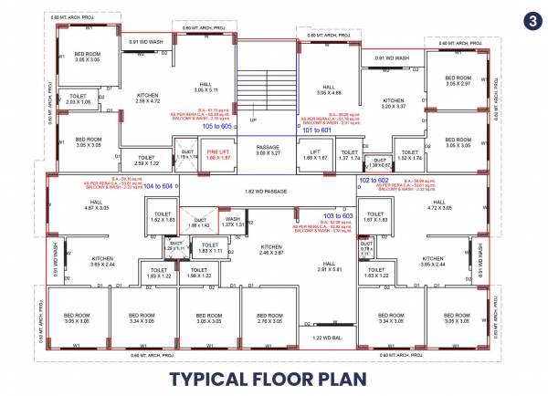 Sky Cluster Plan from 1st to 6th Floor sky Sky Cluster Plan from 1st to 6th Floor