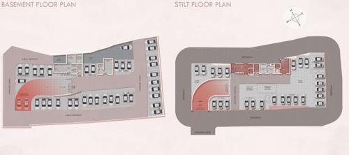  om-shivalik Om Shivalik Cluster Plan Basement And ground Floor