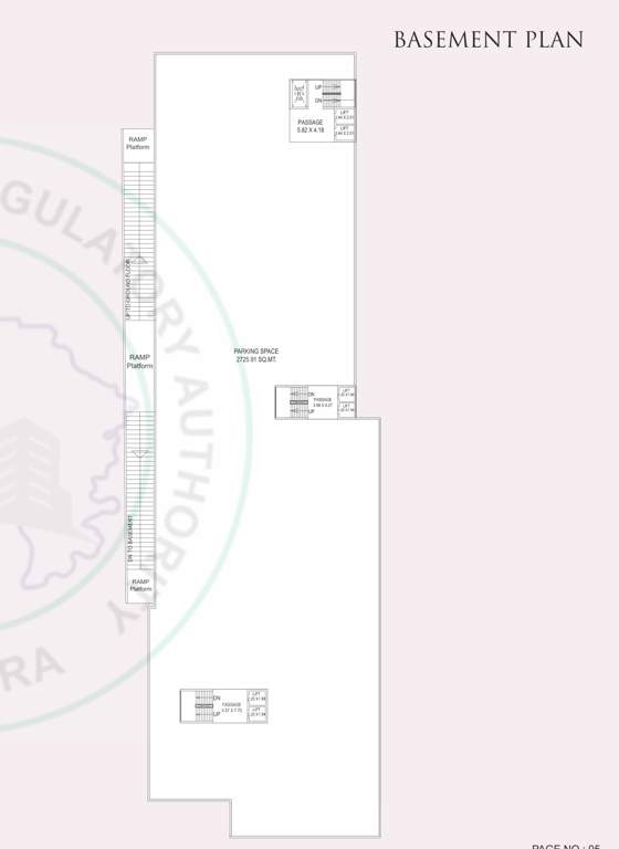  kishan antilia Block A,B&C Basement Floor  Cluster Plan