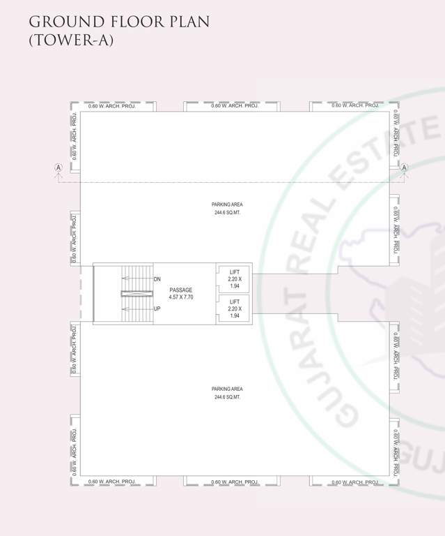  kishan antilia Block A Ground Floor Cluster Plan