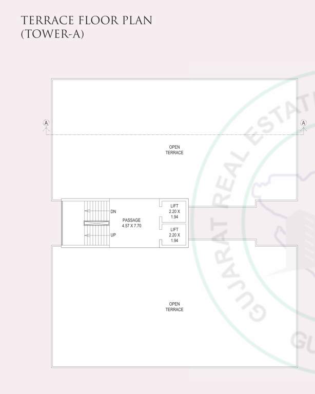  kishan antilia Block A Terrace Floor Cluster Plan