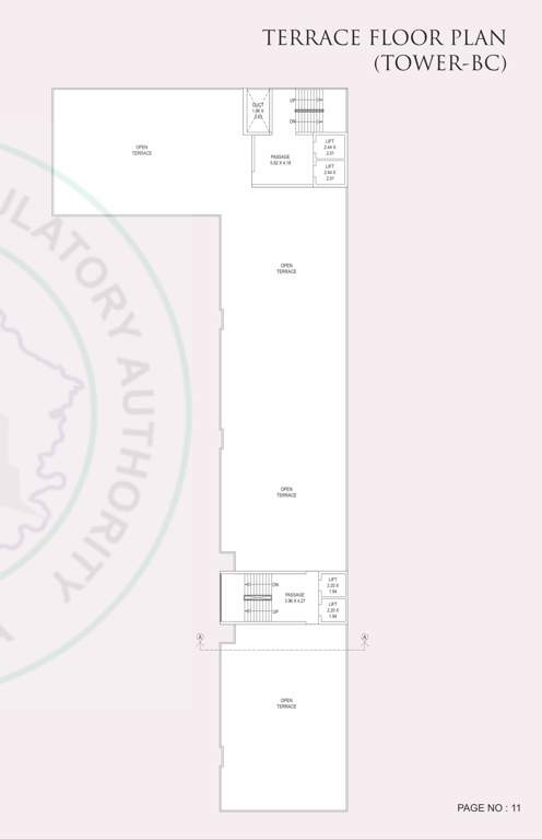 kishan antilia Block B&C Terrace Floor Cluster Plan