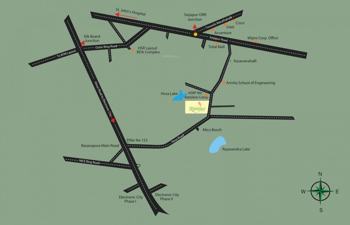  mahaveer ranches Location Plan