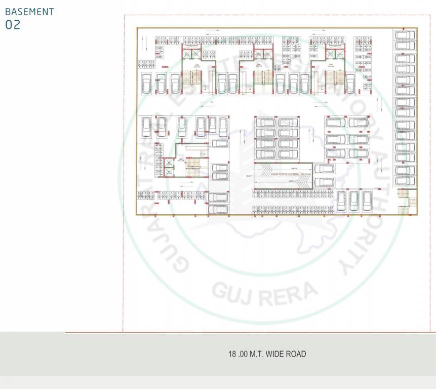  samanvay A1, A2, A3, B, C1, C2, C3  Basement 2 Cluster Plan
