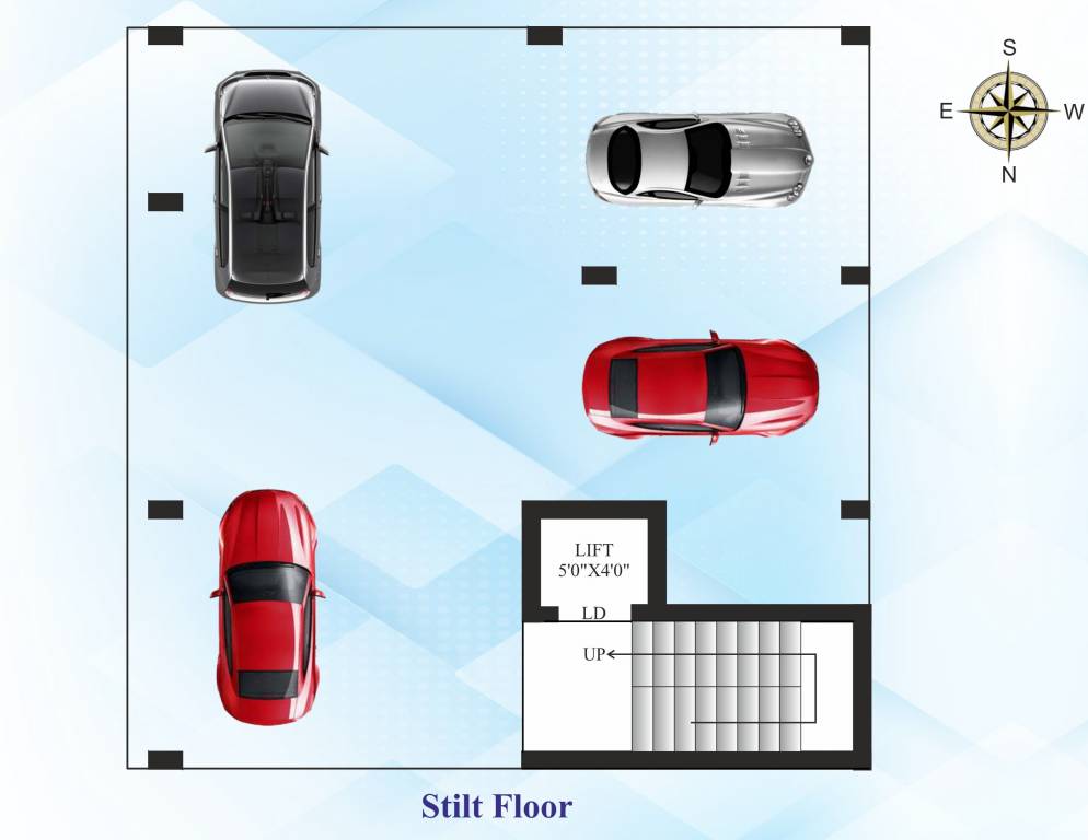  mithra Mithra Stilt Floor Cluster Plan