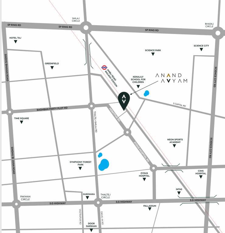  anand avyam Location Plan