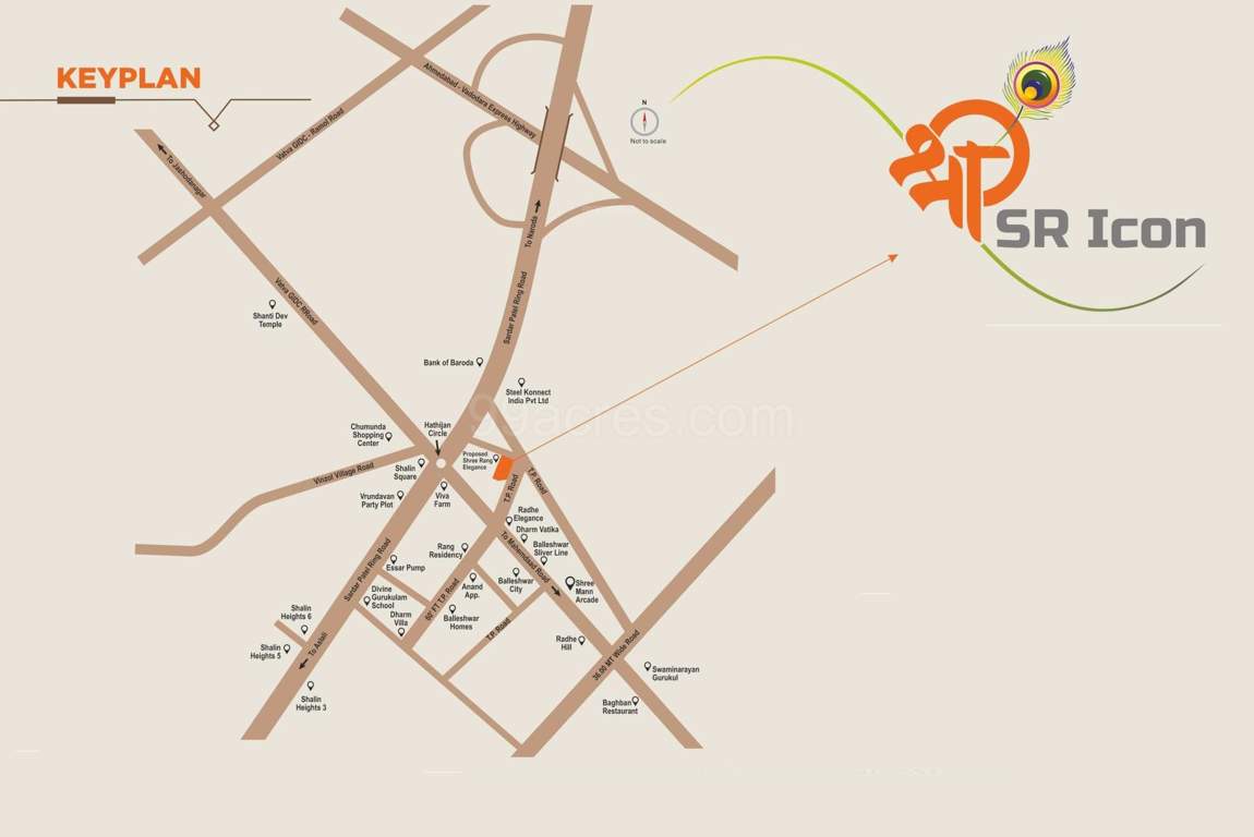  shree sr homes Location Plan