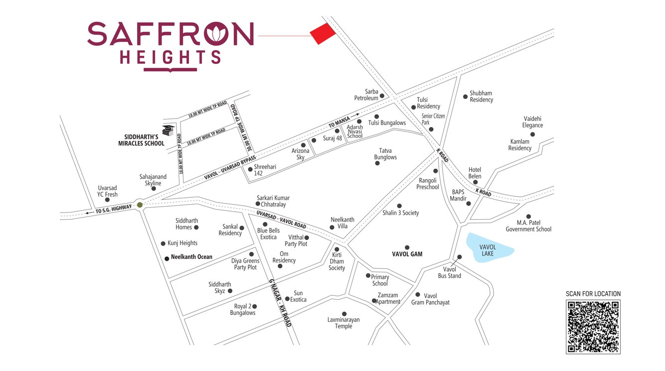  saffron heights Location Plan