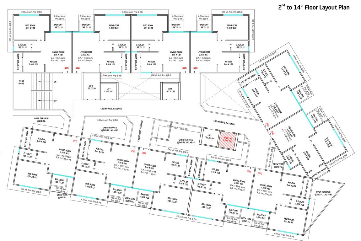  capital nexus A Cluster Plan From 2nd To 14th Floor