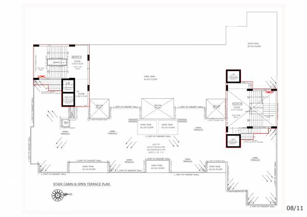  baag-e-rehmat Block A & B Terrace Floor Cluster Plan