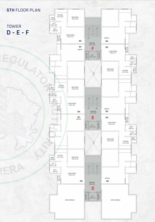  jay resibiz D To F Cluster Plan For 5th Floor