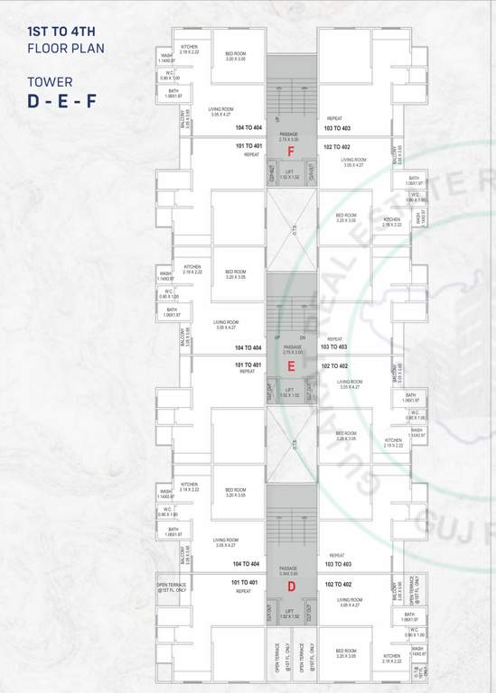  jay resibiz D To F Cluster Plan From 1st To 4th Floor