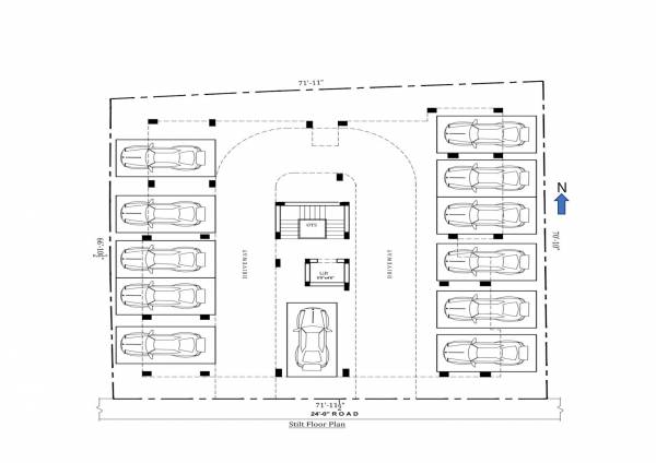 klm-flats KLM Flats Stilt Floor Cluster Plan