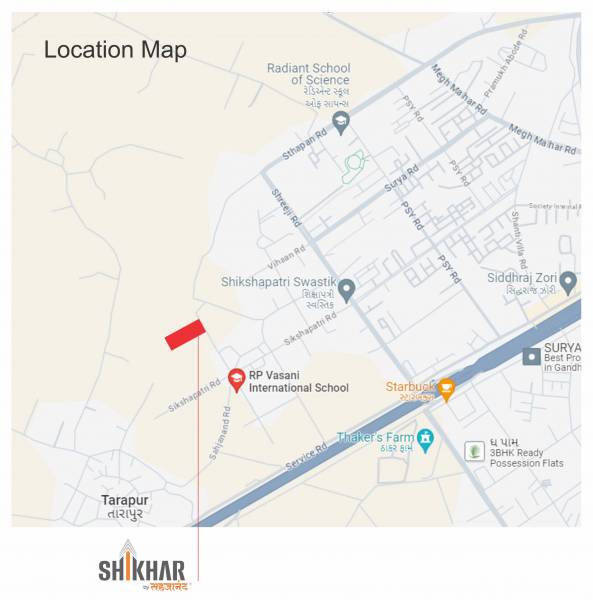  sahjanand-shikhar-villa Location Plan