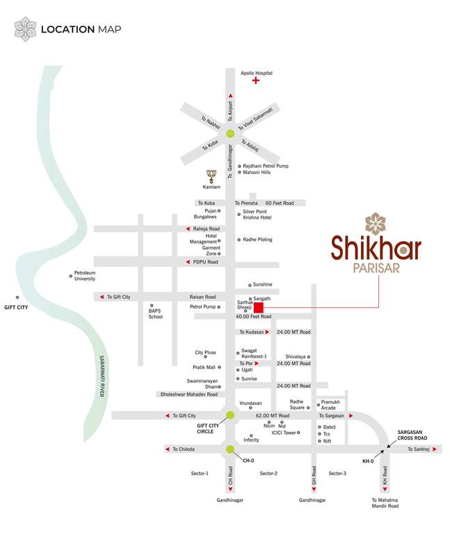  shikhar parisar Location Plan