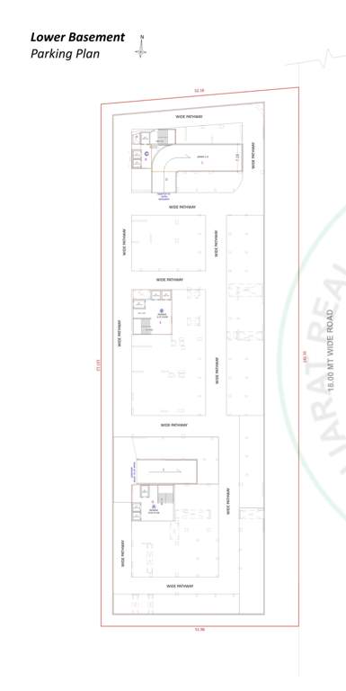  piramyd palacia Block A,B & C Lower Basement Floor  Cluster Plan