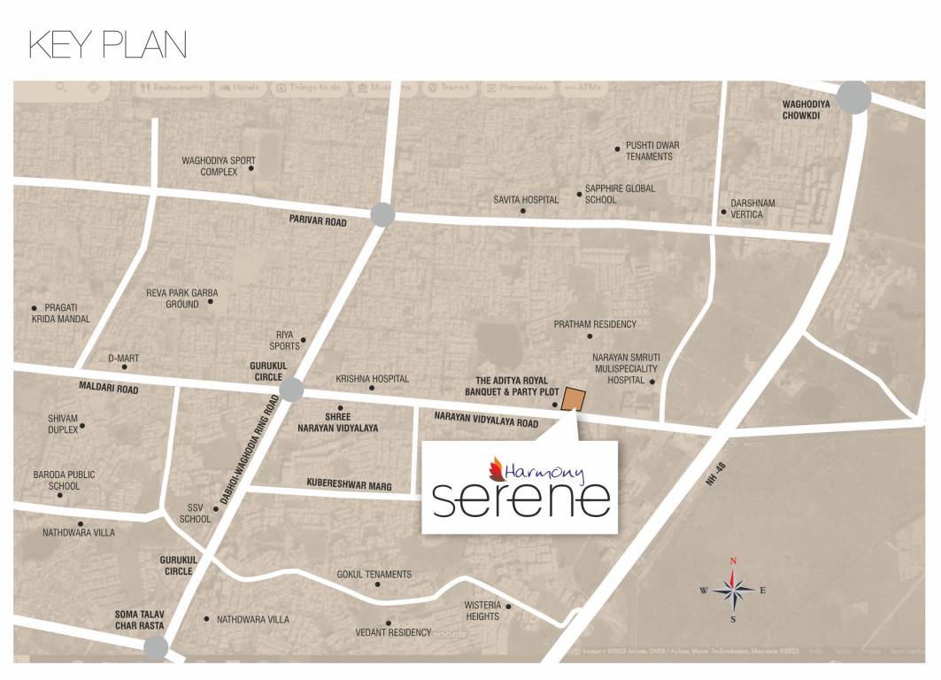  serene villa Location Plan