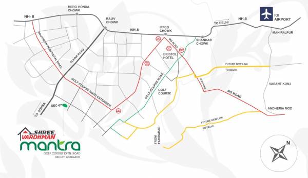  shree-vardhman-mantra Location Plan