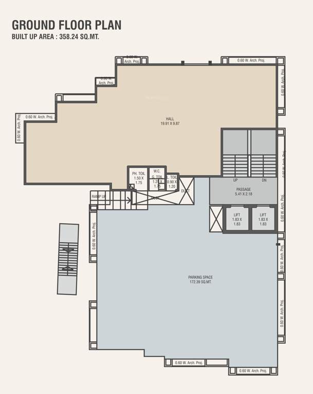 yug serenity A Cluster Plan For Ground Floor
