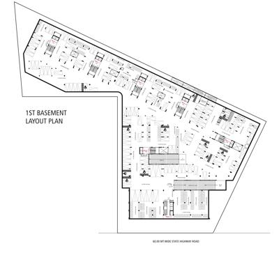  business-landmark-and-lavish Block B,C,D,E,F,&G Basement 1 Floor Cluster Plan