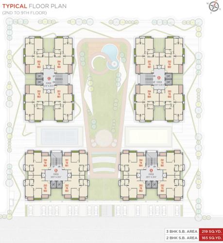  suramya-dreams A To D Cluster Plan From 2nd To 9th Floor