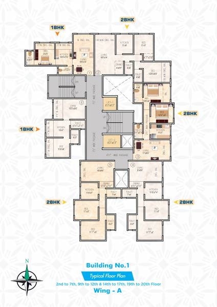  gp-complex Wing A Cluster Plan from 2nd to 20th Floor