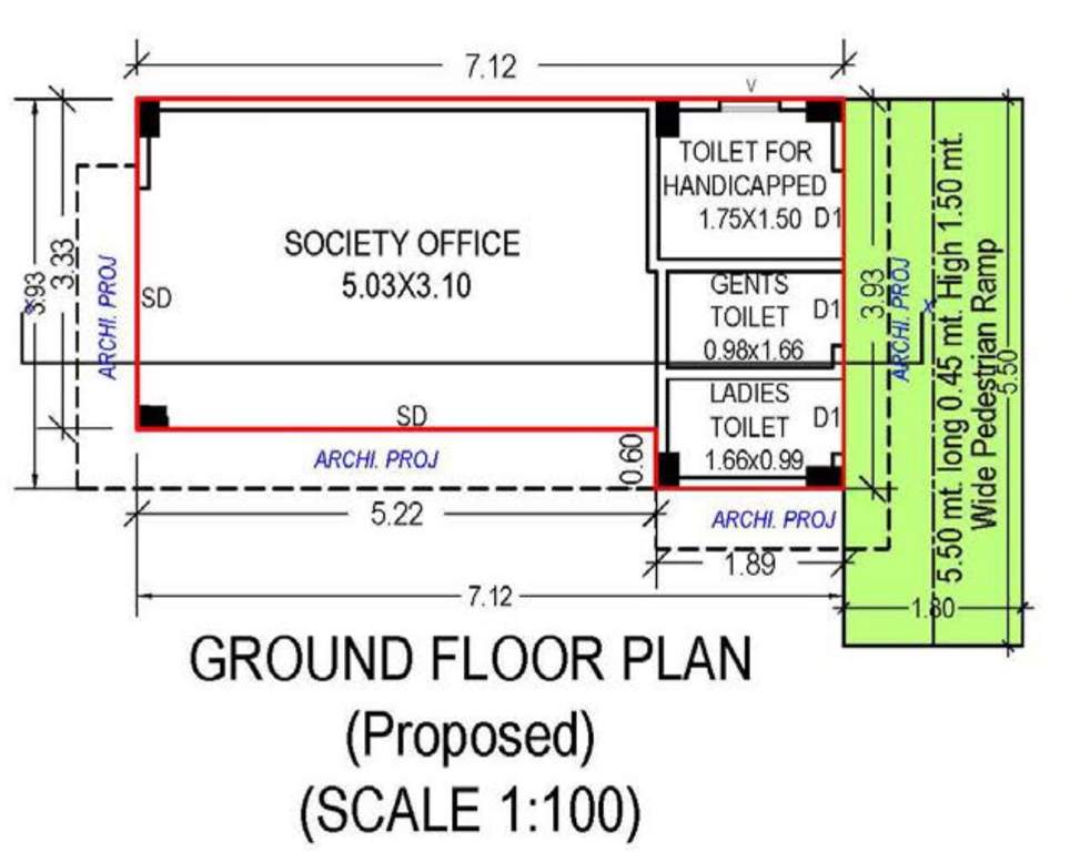  rudraksh business hub A Cluster Plan For Ground Floor