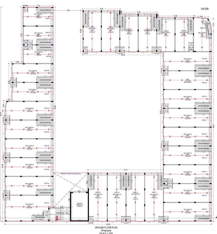 rudraksh business hub A Cluster Plan For Ground Floor