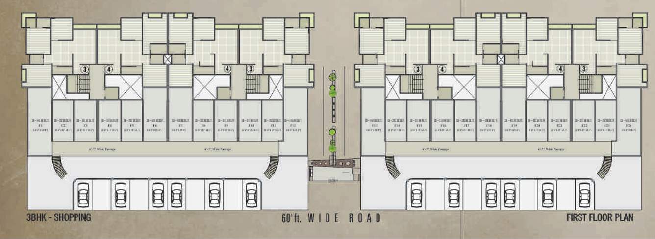  sentosa enclave c1 c2 c3 c4  Sentosa Enclave Cluster Plan For 1st Floor